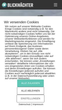 Vorschau der mobilen Webseite www.blickwaechter.de, Blickwächter