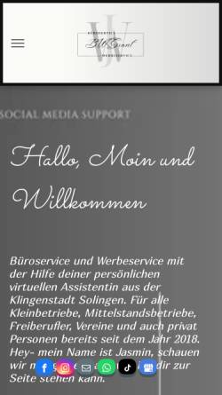 Vorschau der mobilen Webseite www.bws-giant.de, BWS Giant - virtuelle Assistenz