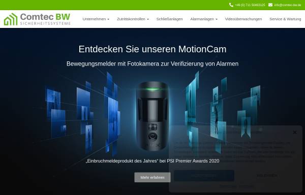 Vorschau von comtec-bw.de, Comtec BW Sicherheitssysteme GmbH & Ko. KG.