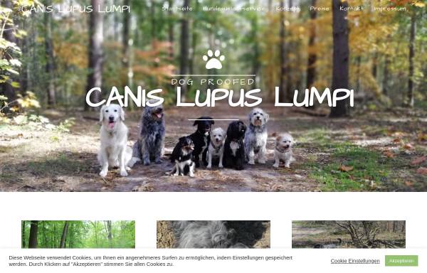 Vorschau von www.canislupuslumpi.de, Canis Lupus Lumpi