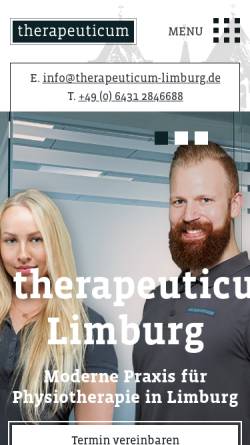 Vorschau der mobilen Webseite www.therapeuticum-limburg.de, Therapeuticum