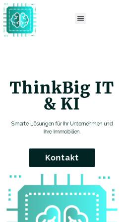 Vorschau der mobilen Webseite www.thinkbig-it.de, ThinkBig IT & KI