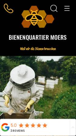 Vorschau der mobilen Webseite www.bienenquartier-moers.de, Bienenquartier-Moers
