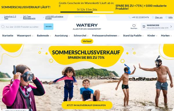 Vorschau von watery.de, Watery ApS