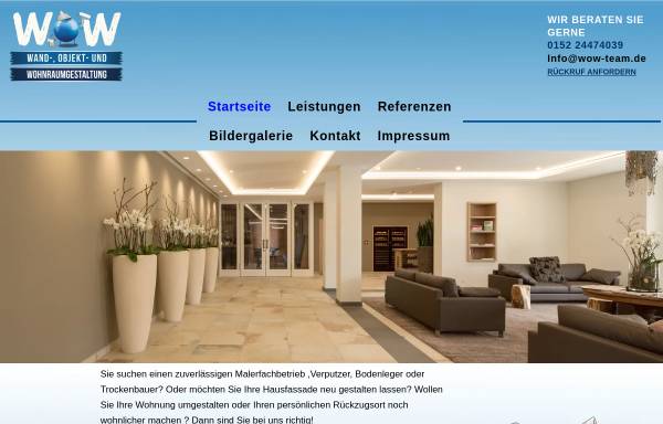 Vorschau von wow-team.de, WOW Wand,- Objekt- und Wohnraumgestaltung