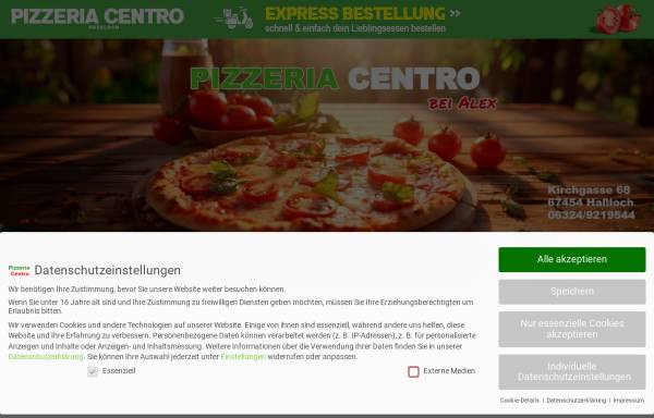 Vorschau von www.pizza-hassloch.com, Pizzeria Centro bei Alex