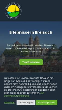 Vorschau der mobilen Webseite breisach-kultour.com, Rhein Kultour & Touristik UG (haftungsbeschränkt)