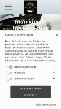 Vorschau der mobilen Webseite busauszug.de, Busauszug