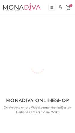 Vorschau der mobilen Webseite monadiva.de, MONADIVA