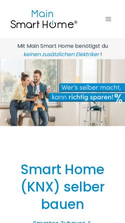 Vorschau der mobilen Webseite mainsmarthome.de, Main Smart Home