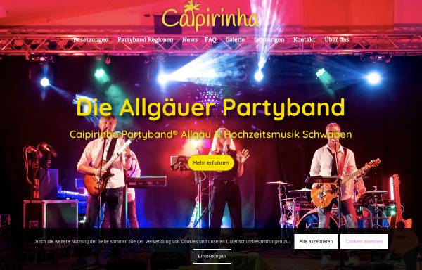 Vorschau von www.dieallgaeuerpartyband.de, Die Allgäuer Partyband