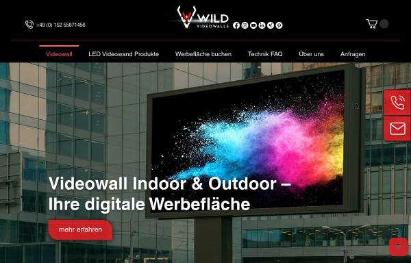 Vorschau von www.wild-videowalls.de, Wild Videowalls