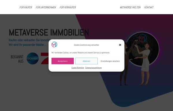 Vorschau von metaverse-immomakler.com, Metaverse-Immomakler