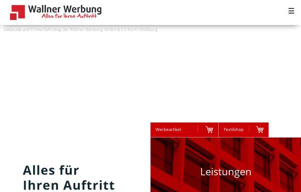 Vorschau von www.wallner-werbung.de, Wallner Werbung