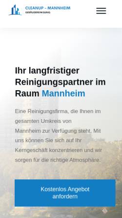 Vorschau der mobilen Webseite www.cleanup-mannheim.de, Cleanup Mannheim