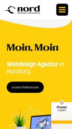 Vorschau der mobilen Webseite nord-webdesign.de, Nord Webdesign