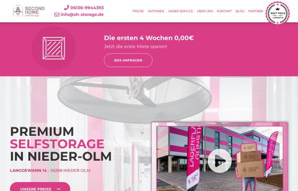 Vorschau von sh-storage.de, second home GmbH