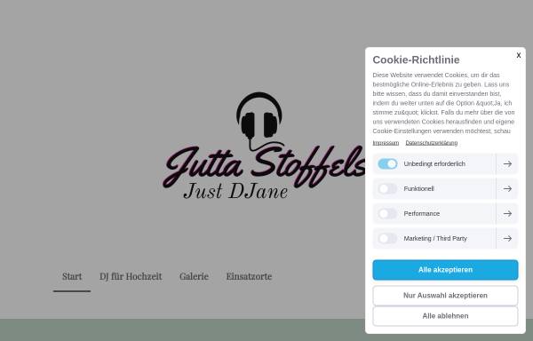 Vorschau von www.just-djane.de, DJane Jutta Stoffels