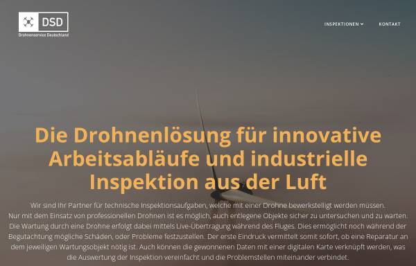 Vorschau von www.drohnenservice-deutschland.de, Drohnenservice Deutschland
