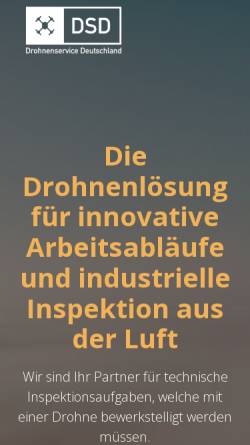 Vorschau der mobilen Webseite www.drohnenservice-deutschland.de, Drohnenservice Deutschland