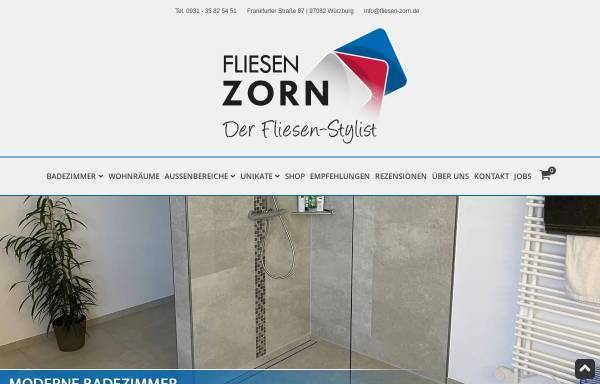 Vorschau von www.fliesen-zorn.de, Fliesen Zorn GmbH