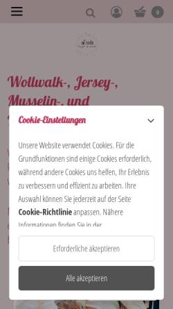 Vorschau der mobilen Webseite www.altools-stoffe.de, altools UG (haftungsbeschränkt)