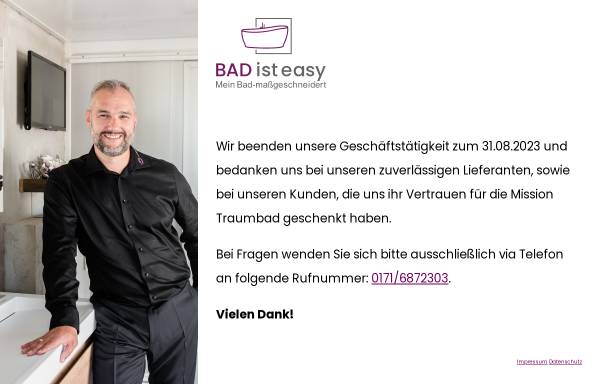 Vorschau von www.bad-ist-easy.de, Bad ist easy