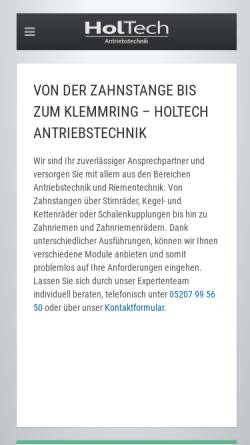 Vorschau der mobilen Webseite holtech-antriebstechnik.de, HolTech Antriebstechnik GmbH & Co. KG