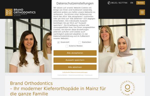 Vorschau von www.kieferorthopaedie-am-brand.de, Brand Orthodontics