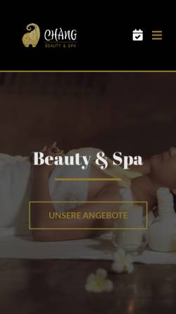 Vorschau der mobilen Webseite chang-beauty-spa.ch, Chang Beauty & Spa