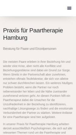 Vorschau der mobilen Webseite www.paartherapiehamburg.org, Praxis für Paartherapie Hamburg