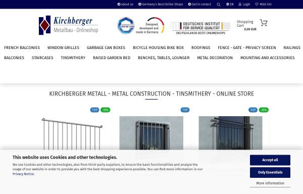 Vorschau von www.kirchberger-metall.de, Kirchberger Metall