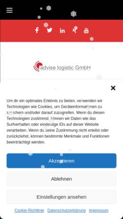 Vorschau der mobilen Webseite www.advise-logistic.de, advise logistic GmbH