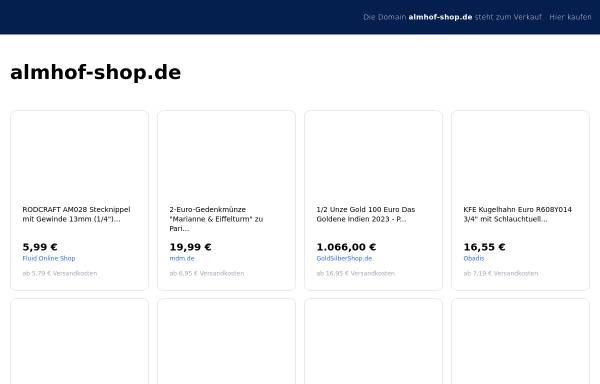 Vorschau von almhof-shop.de, Almhof Shop