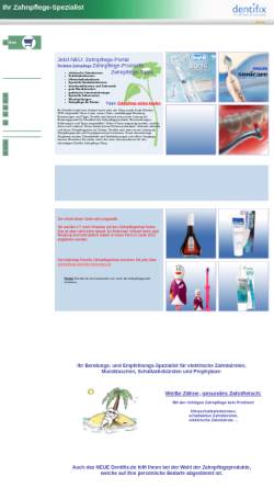 Vorschau der mobilen Webseite www.dentifix.de, Dentifix