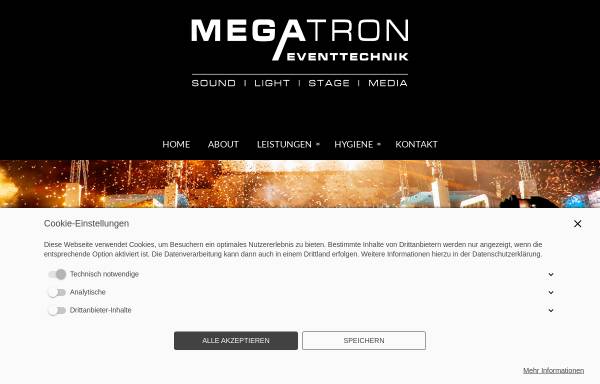 Vorschau von www.megatron-info.com, Megatron Eventtechnik