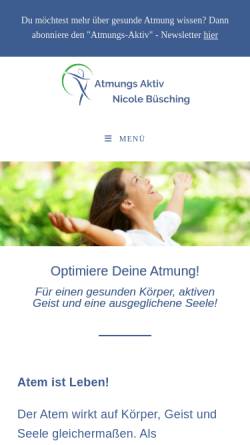 Vorschau der mobilen Webseite nicole-buesching.de, AtmungsAktiv mit Nicole Büsching