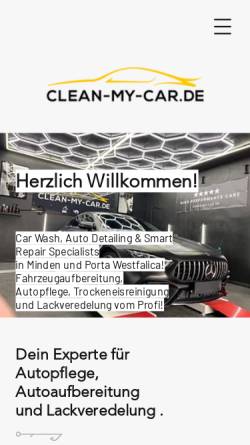 Vorschau der mobilen Webseite www.clean-my-car.de, Clean-my-Car.de