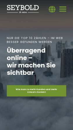 Vorschau der mobilen Webseite seybold.de, SEYBOLD