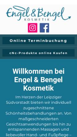 Vorschau der mobilen Webseite www.engelundbengel.studio, Engel & Bengel Kosmetik
