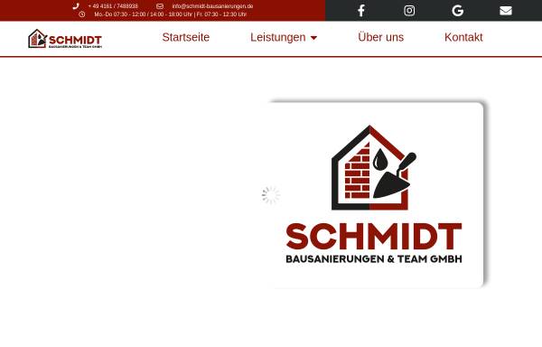 Vorschau von www.schmidt-bausanierungen.de, Schmidt Bausanierungen und Team GmbH