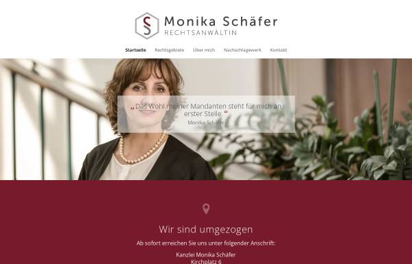 Vorschau von advokat-schaefer.de, Rechtsanwältin Monika Schäfer