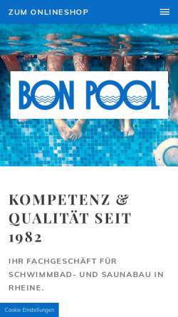 Vorschau der mobilen Webseite www.bonpool.com, Bon Pool IDM Franz GmbH