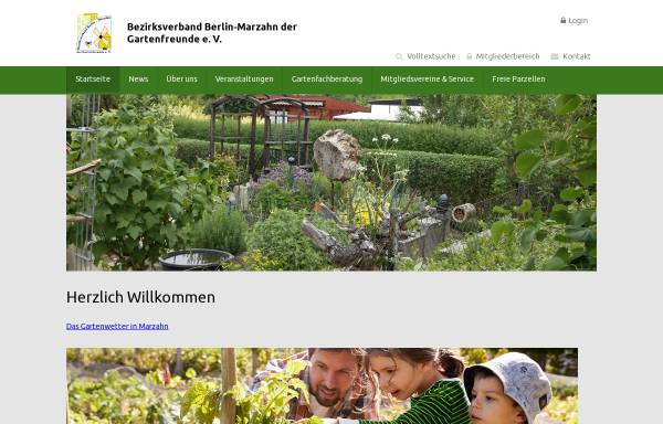 Vorschau von kleingarten-marzahn.de, Bezirksverband Berlin-Marzahn der Gartenfreunde e.V.