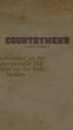 Vorschau der mobilen Webseite countrymens.de, Countrymen's Grill & Beer