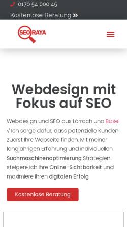 Vorschau der mobilen Webseite www.webdesign-loerrach-seo.de, Agentur Kilian Boraki