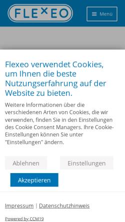 Vorschau der mobilen Webseite flexeo.shop, FLEXEO GmbH