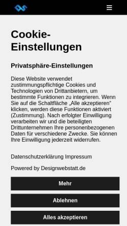 Vorschau der mobilen Webseite designwebstatt.de, Michael Jung, Sonja Winkler GbR