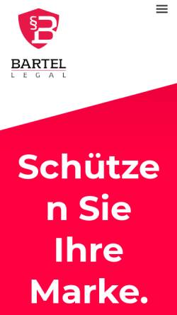 Vorschau der mobilen Webseite www.bartel.legal, Bartel Legal