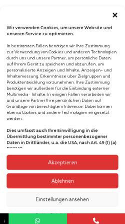 Vorschau der mobilen Webseite www.eg-gebaeudereinigung.de, EG Gebäudereinigung Service